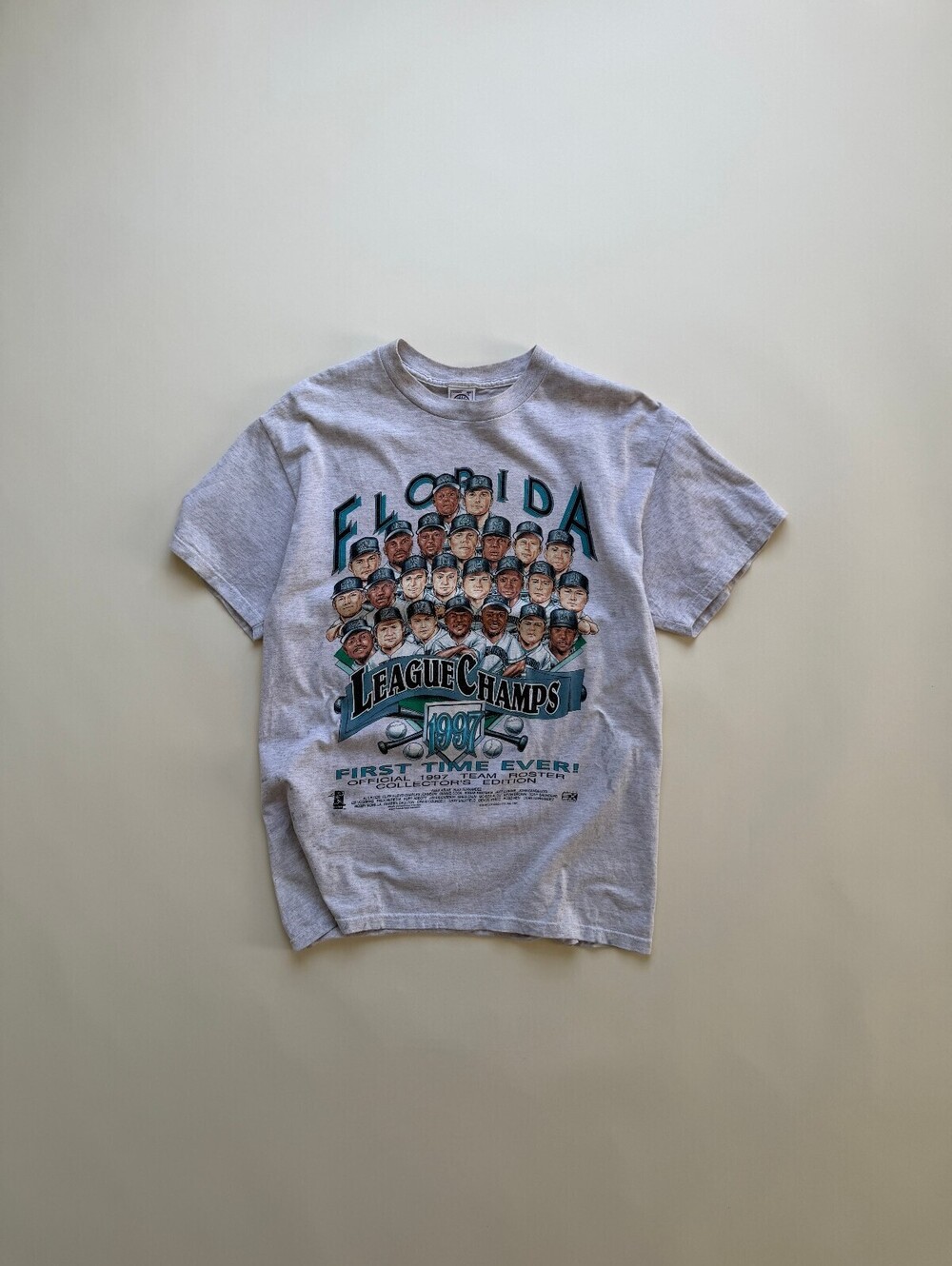 1997 Florida Marlins World Series Champs MLB Caricature T-shirt